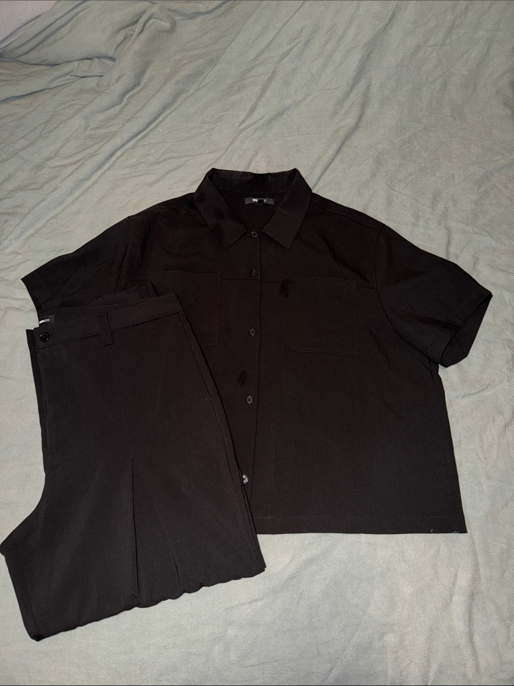Fashio Nova Men Black Suit Set